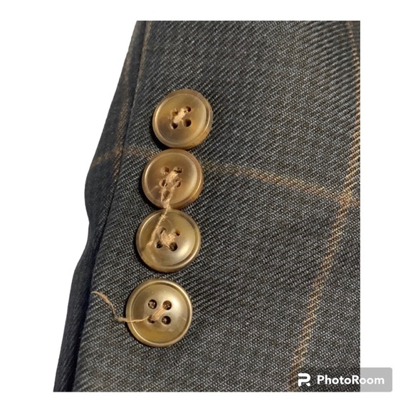 🎈HOST PICK 🎈| Haggar | Mens Blazer | Blue & Gold | Size 46 - Picture 5 of 6